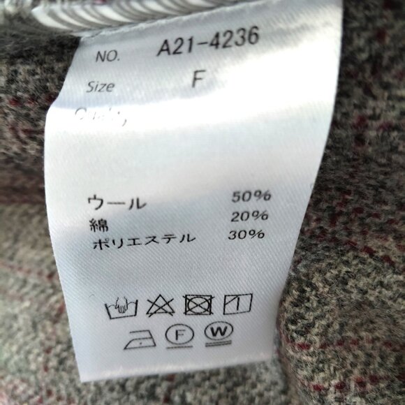 Japanese Brand "Lupilien" Alpaca Button Jacket Women - Loose Fit - One Size - Picture 5 of 6